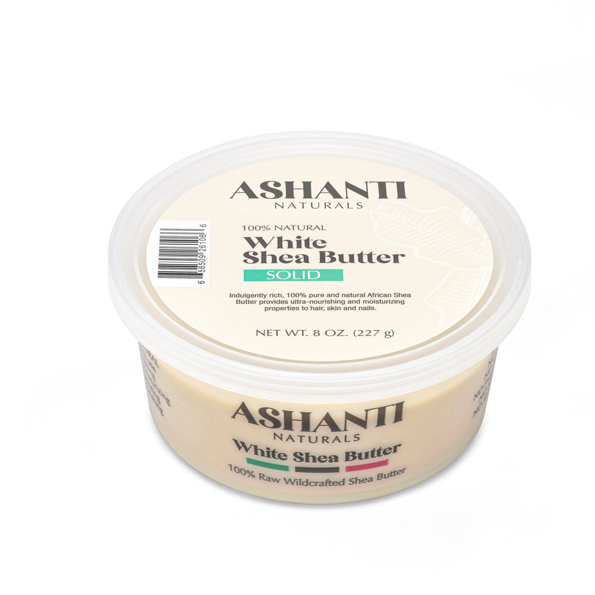 ASHANTI NATURALS Unrefined African Solid White Shea Butter