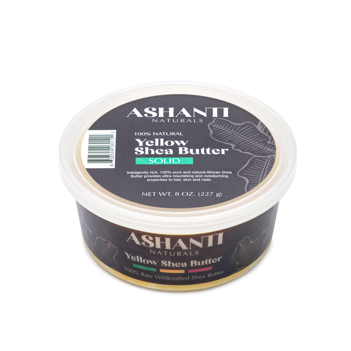 ASHANTI NATURALS 100% Natural Yellow Shea Butter - Solid
