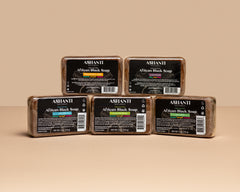 ASHANTI NATURALS 100% African Black Soap - Fragrance Free