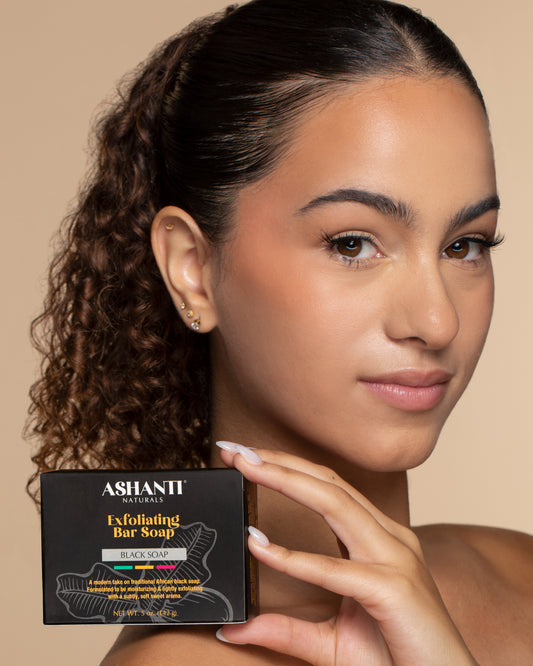 ASHANTI NATURALS Exfoliating Black Soap Bar