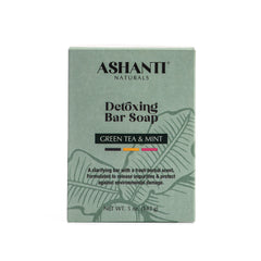 ASHANTI NATURALS Detoxing Green Tea & Mint Soap Bar - 5 oz