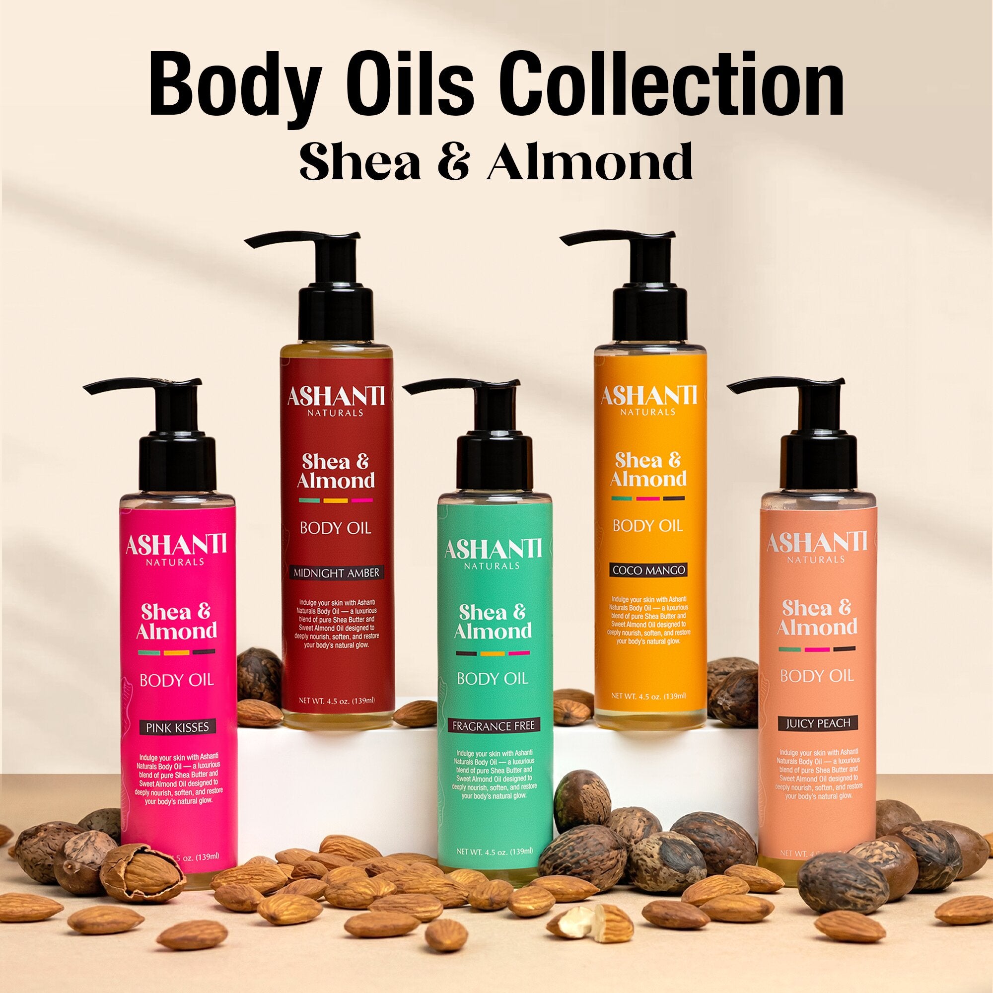 Shea & Almond Body Oil - Juicy Peach