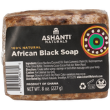 ASHANTI NATURALS AFRICAN BLACK SOAP BAR 8.OZ