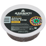 100% Pure & Creamy African Black Soap - 8 oz.