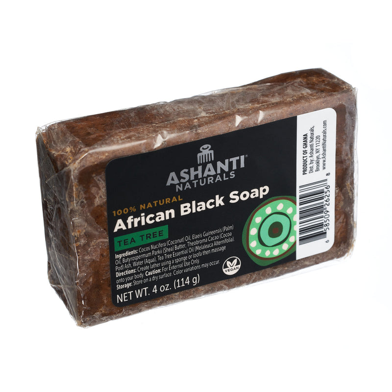 100% African Black Soap Bars - Tea Tree