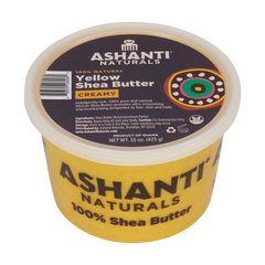 Unrefined African Soft & Creamy Yellow Shea Butter - 15 oz.