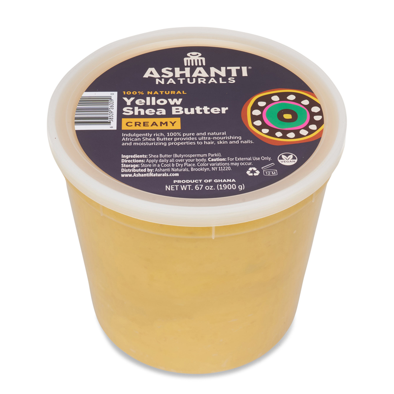 Unrefined African Creamy Yellow Shea Butter - 67 oz.